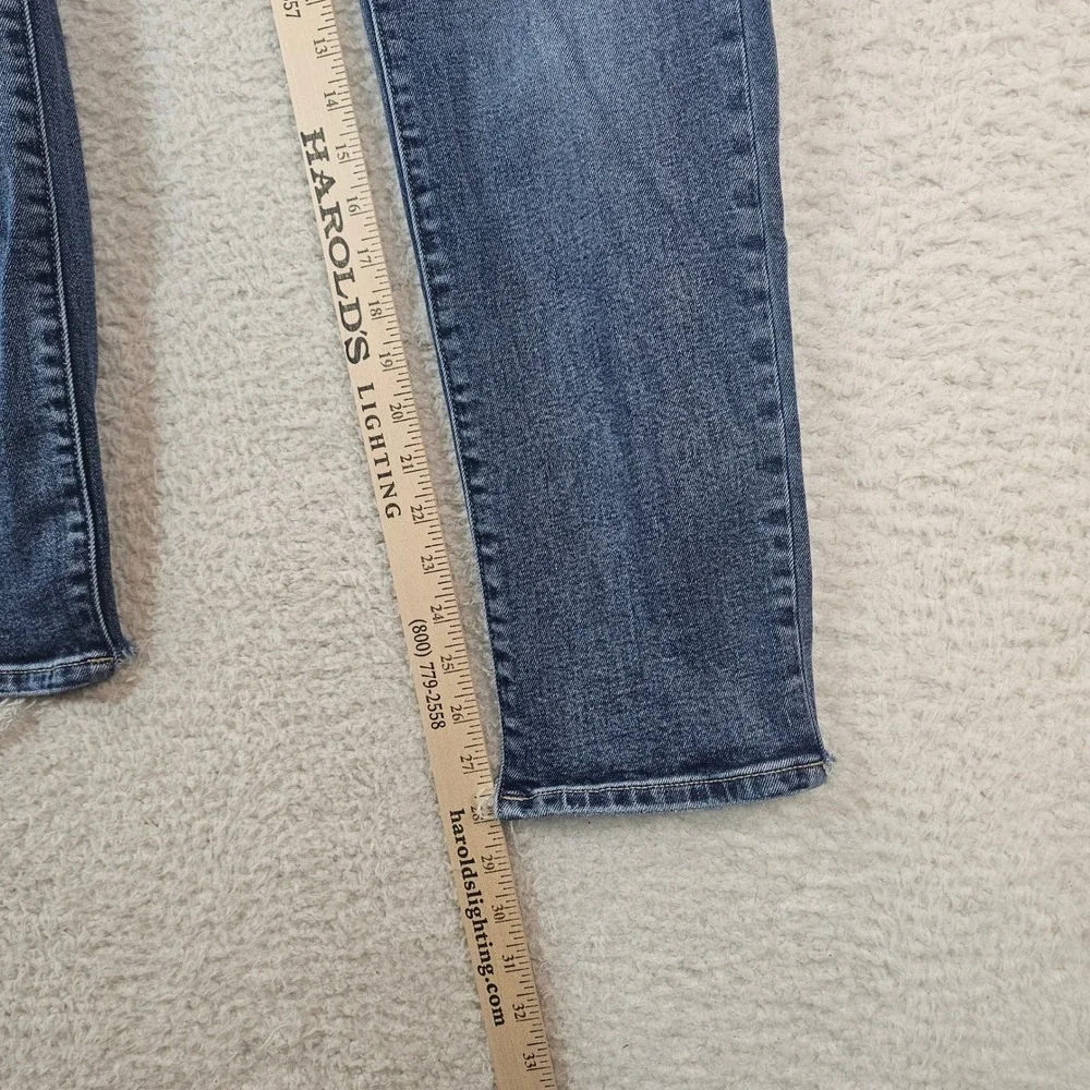 Liverpool Los Angeles Boyfriend Distressed Hem Jeans Medium Wash Womens 6/28